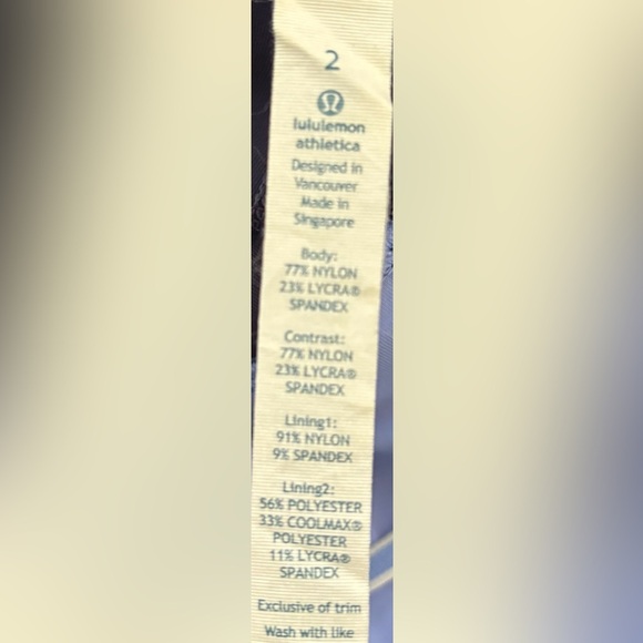 Lululemon women’s Run: Inspire Crop II leggings Sz 2 - Picture 12 of 15